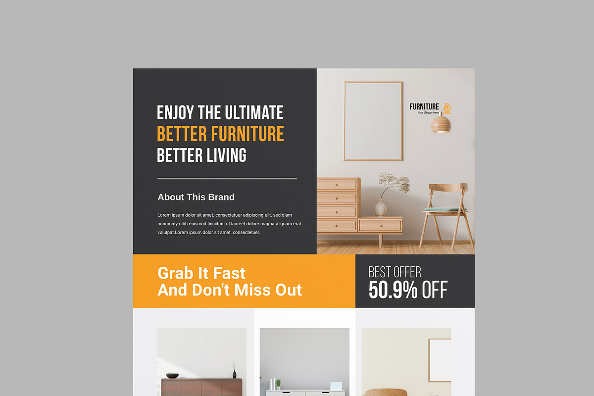 Furniete Modern Furniture Flyer preview 2