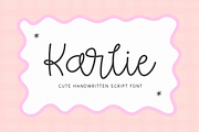 Karlie | Cute Script Font, a Script Font by KA Designs (Thumbnail 1 of 12)
