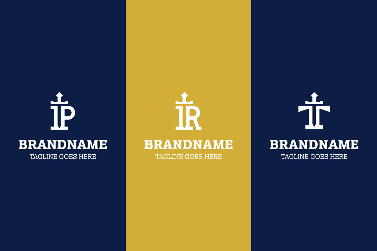 Letter P R T Sword Luxury Logo Set, a Branding & Logo Template by Pray Art Design Studio (Photo 2 of 2)