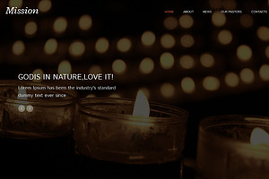 Mission Responsive One Page Theme