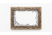 Rustic Floral Frame SVG Bundle, an Illustration by jahid234 (Thumbnail 23 of 31)