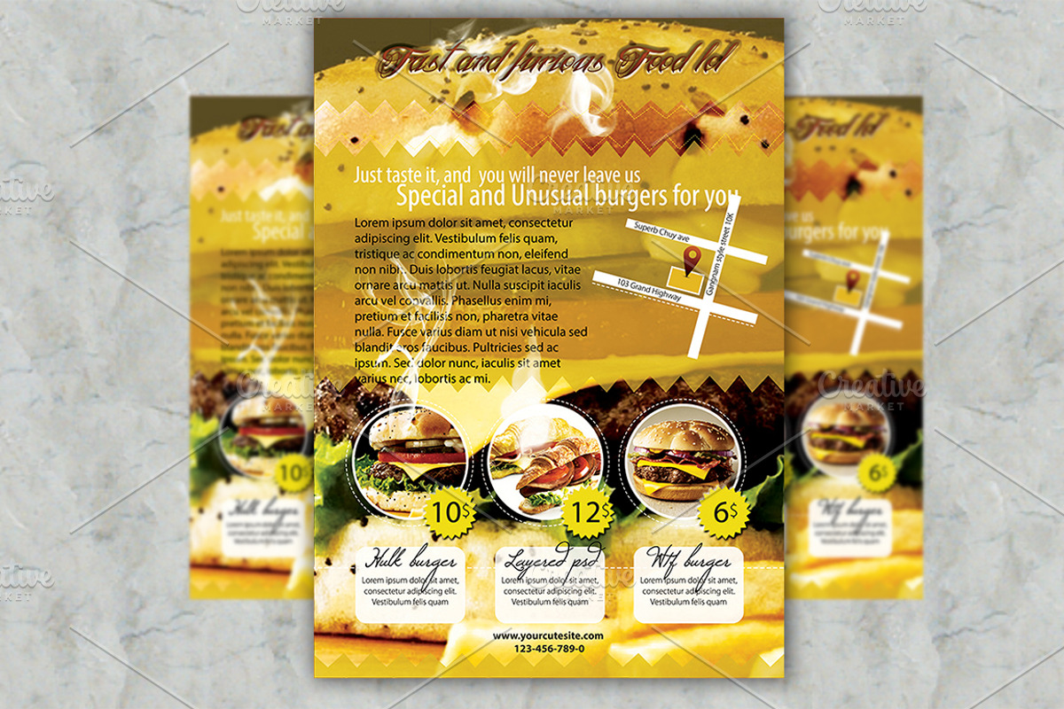 Restaurateur Flyer Template, a Flyer Template by zheksha (Photo 5 of 5)