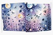 Moonlit Garden Nightscape Background, a Healthcare Illustration by Design Station (Thumbnail 2 of 4)