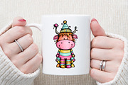 Whimsical Christmas Highland Cow Cli, an Illustration by Sublimation Artist (Thumbnail 5 of 6)