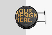 Round Signboard PSD Mockup, a Product Mockup by GreatFruit (Thumbnail 4 of 7)