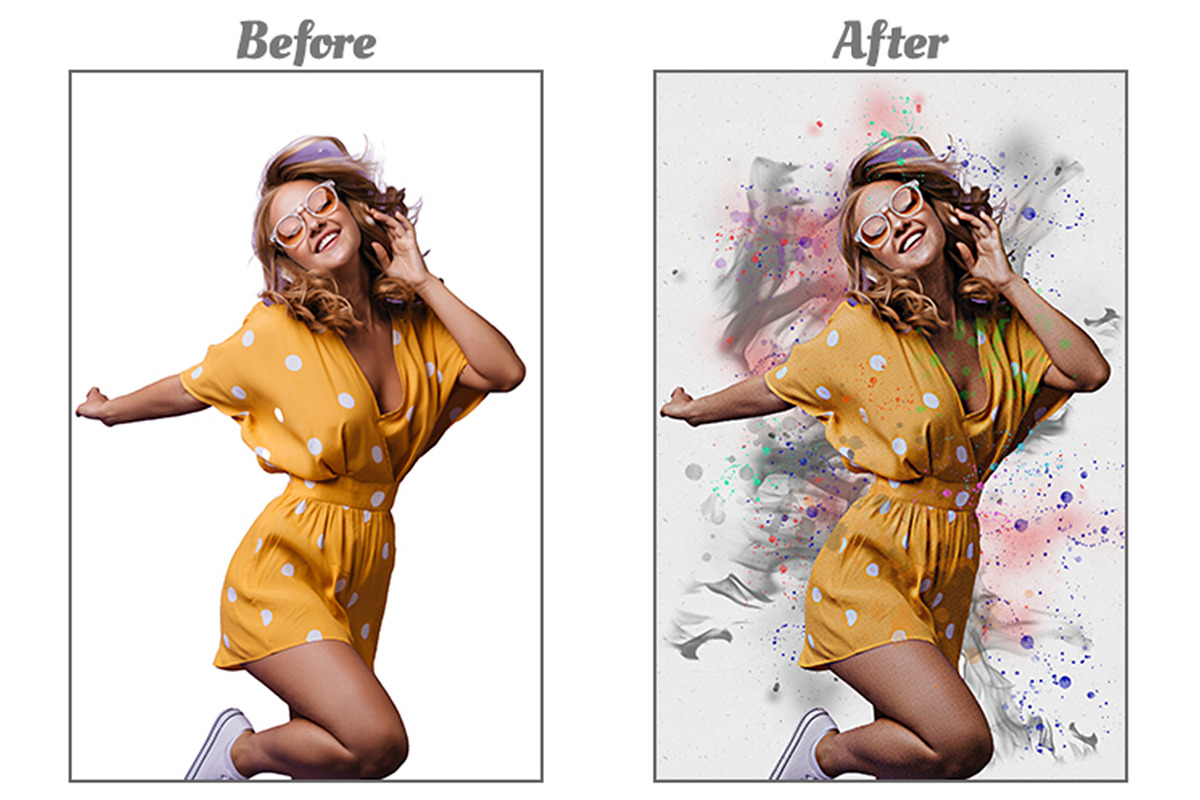 Splatter Vibes Photo Effect, a Layer Style Add-On by CraftingStudio (Photo 2 of 3)