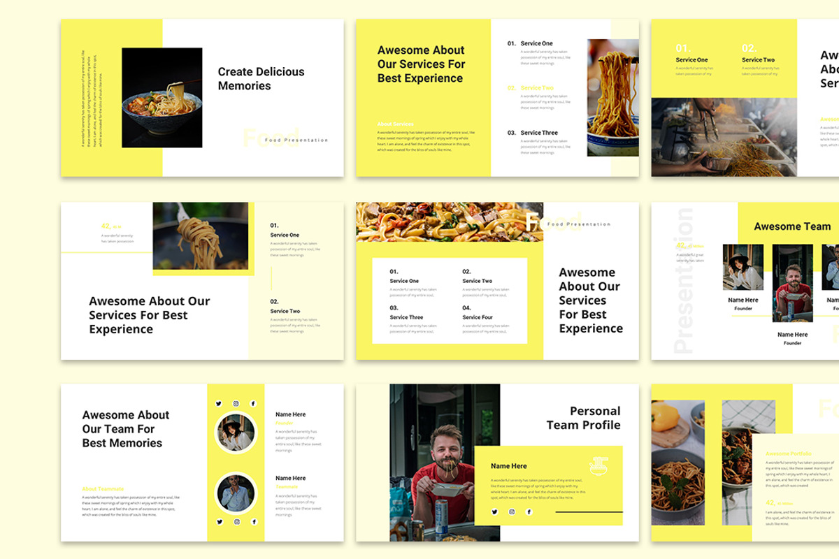 Miesnack - Food PowerPoint, a Presentation Template by Raseuki (Photo 4 of 6)