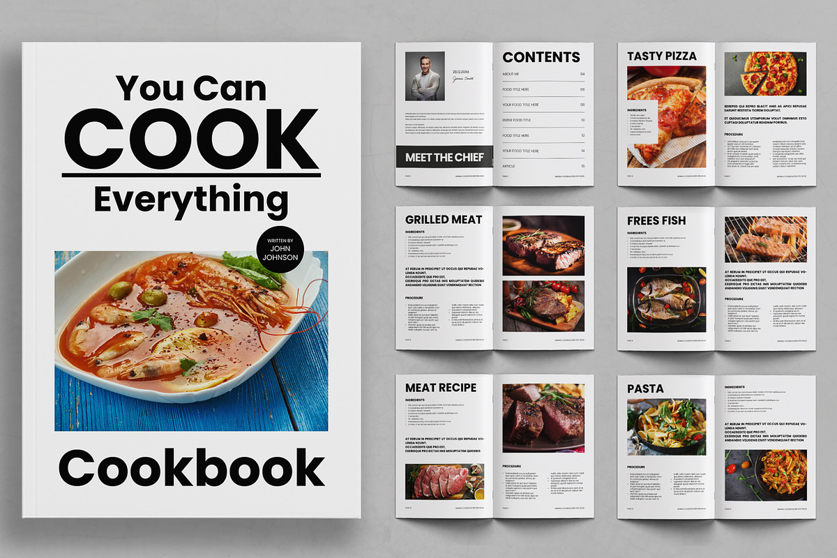 Cook Book Template, a Magazine Template by ContestDesign (Photo 1 of 3)