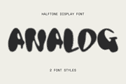 ANALOG — halftone multilingual font, a Handwritten Font by Studio Noppo (Thumbnail 1 of 7)