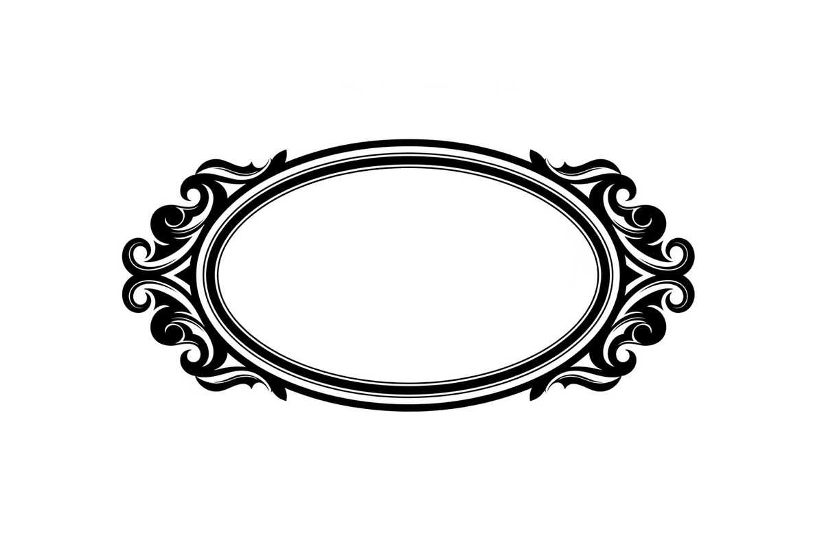 Vintage Oval Frame Vector Bundle, an Illustration by musafir_fashion (Photo 22 of 31)