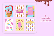 Summer Ice Cream Illustrations, a Graphic by AnnMsl Lab (Thumbnail 3 of 7)