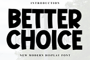 Better Choice, a Serif Font by FreshTypeINK (Thumbnail 1 of 8)