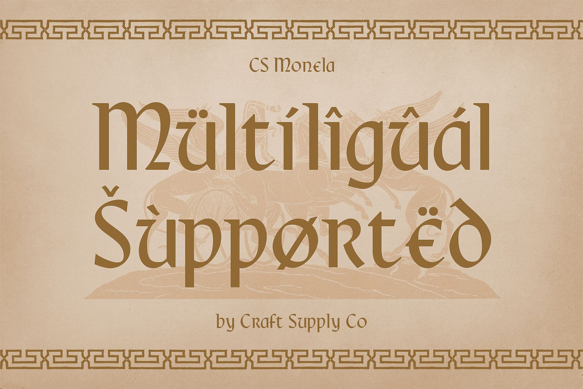 CS Monela – Uncial Font, a Serif Font by Craft Supply Co. (Photo 3 of 8)