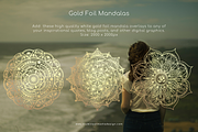 Gold Foil Power Words & Mandalas 2, an Object Graphic by Illumineer Media & Design (Thumbnail 3 of 6)