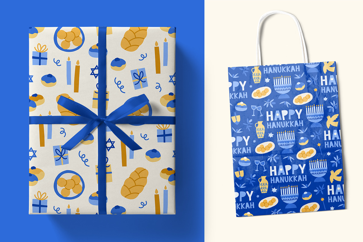 Hanukkah Cards, Patterns, Clipart, an Object Graphic by ArtFM (Photo 6 of 11)