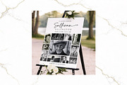 Funeral Photo Collage BW Canva FR003, a Poster Template by TyphoonStudio (Thumbnail 4 of 8)