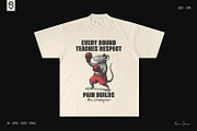 Funny Retro Boxing Rat T-Shirt, an Animal Illustration by shaondesigns (Thumbnail 4 of 4)