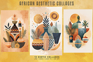 African Aesthetic Collages