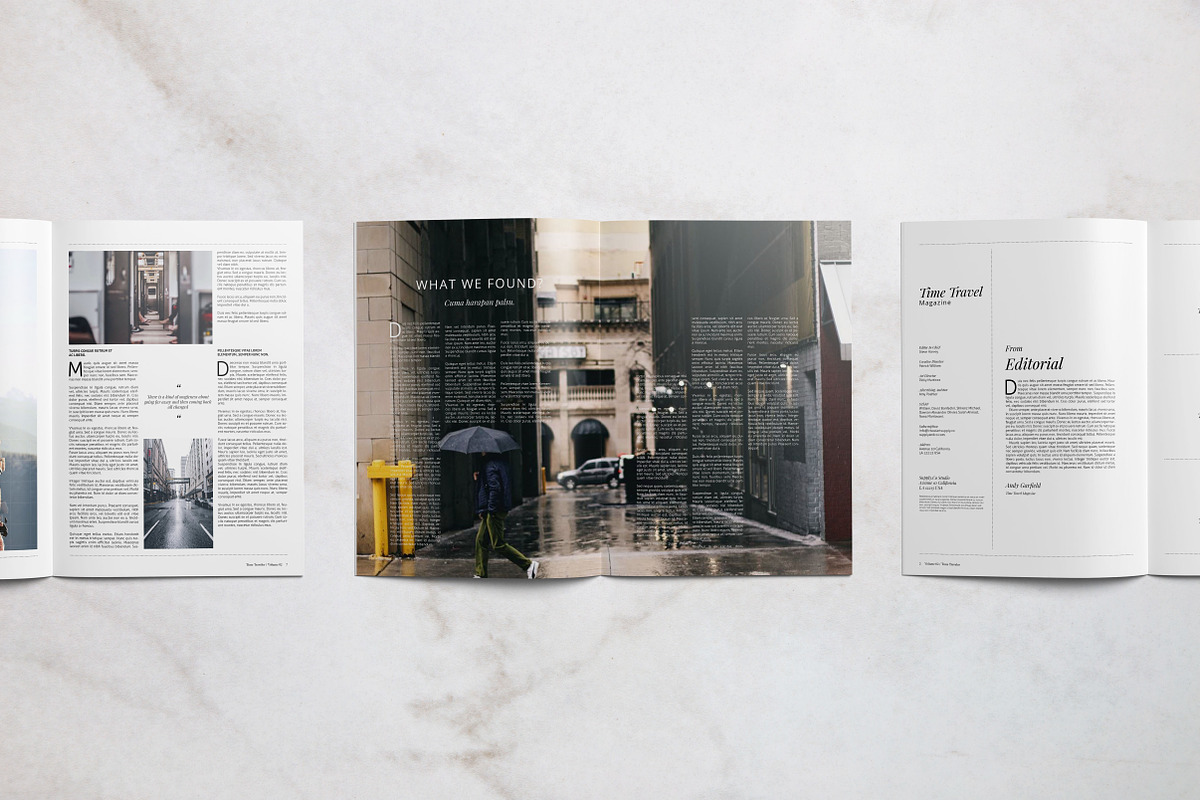 Time Traveler Magazine, a Magazine Template by Loc Tropis (Photo 3 of 11)