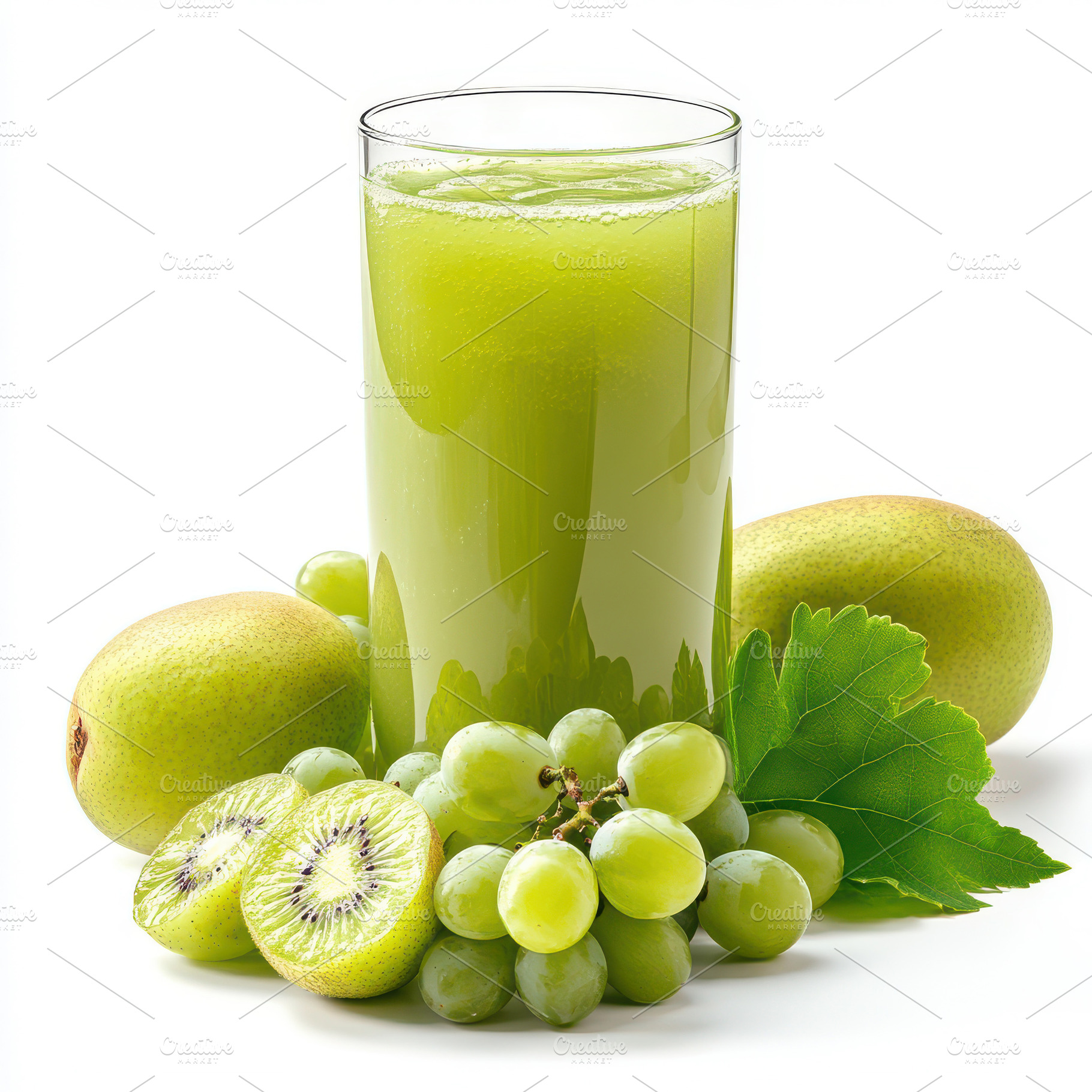 Refreshing Green Kiwi Grape Juice Bl, a Food & Drink Photo by Pixeness Studio