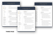 Modern Resume Template, a Resume Template by Advaita Printables (Thumbnail 2 of 6)