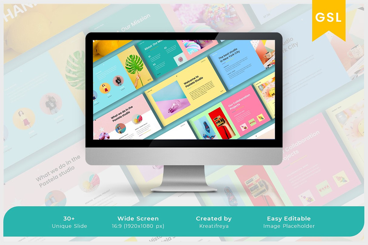 PASTELA - Google Slide Template, a Presentation Template by kreatifreya (Photo 2 of 5)