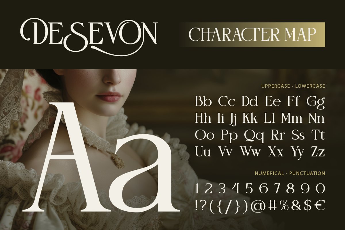 Desevon, a Serif Font by Burntilldead (Photo 2 of 11)