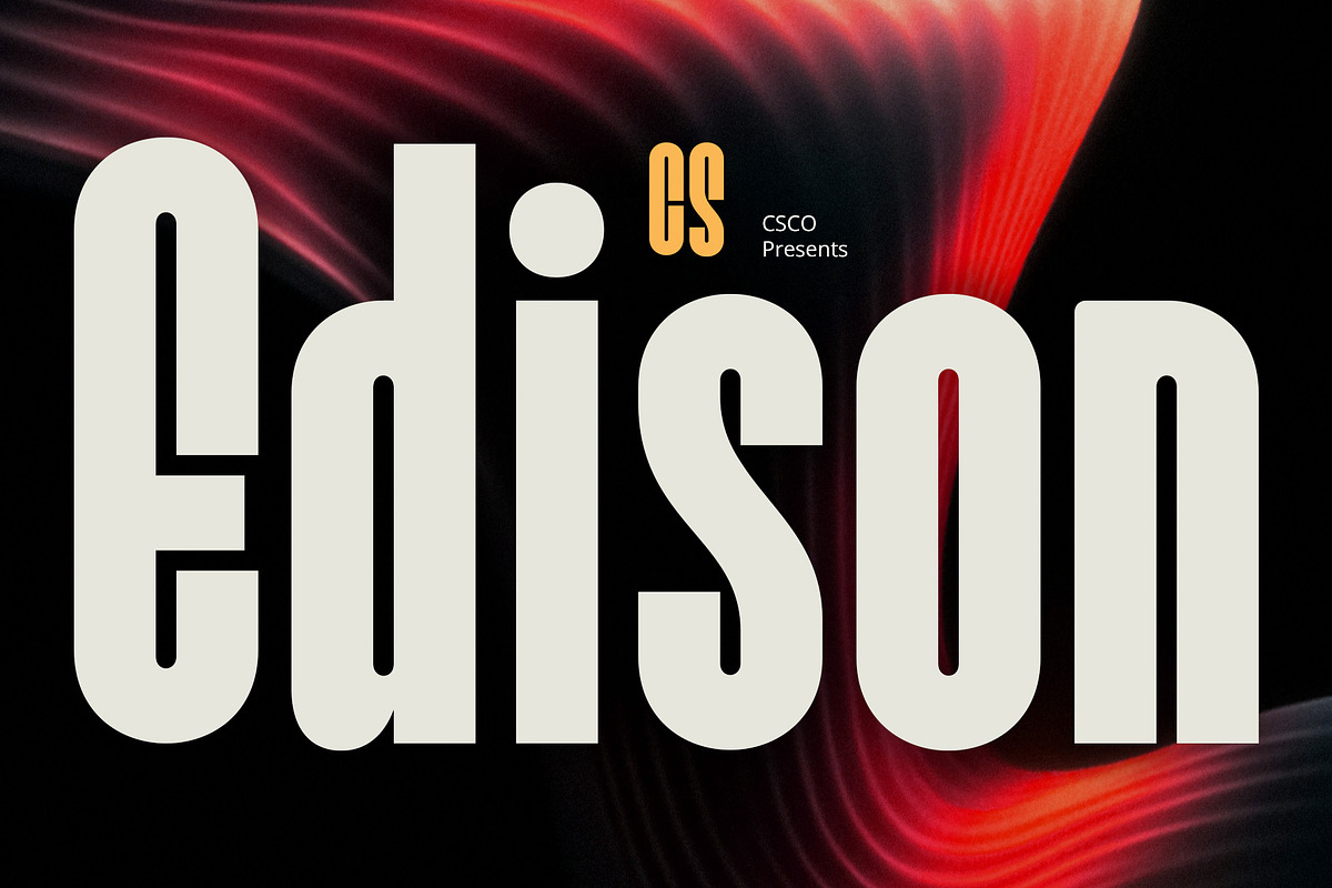 CS Edison – Bold Font, a Sans Serif Font by Craft Supply Co. (Photo 1 of 8)