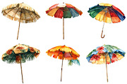 Bright & Colorful Summer Umbrella, an Illustration by Pixels.Craft (Thumbnail 6 of 8)