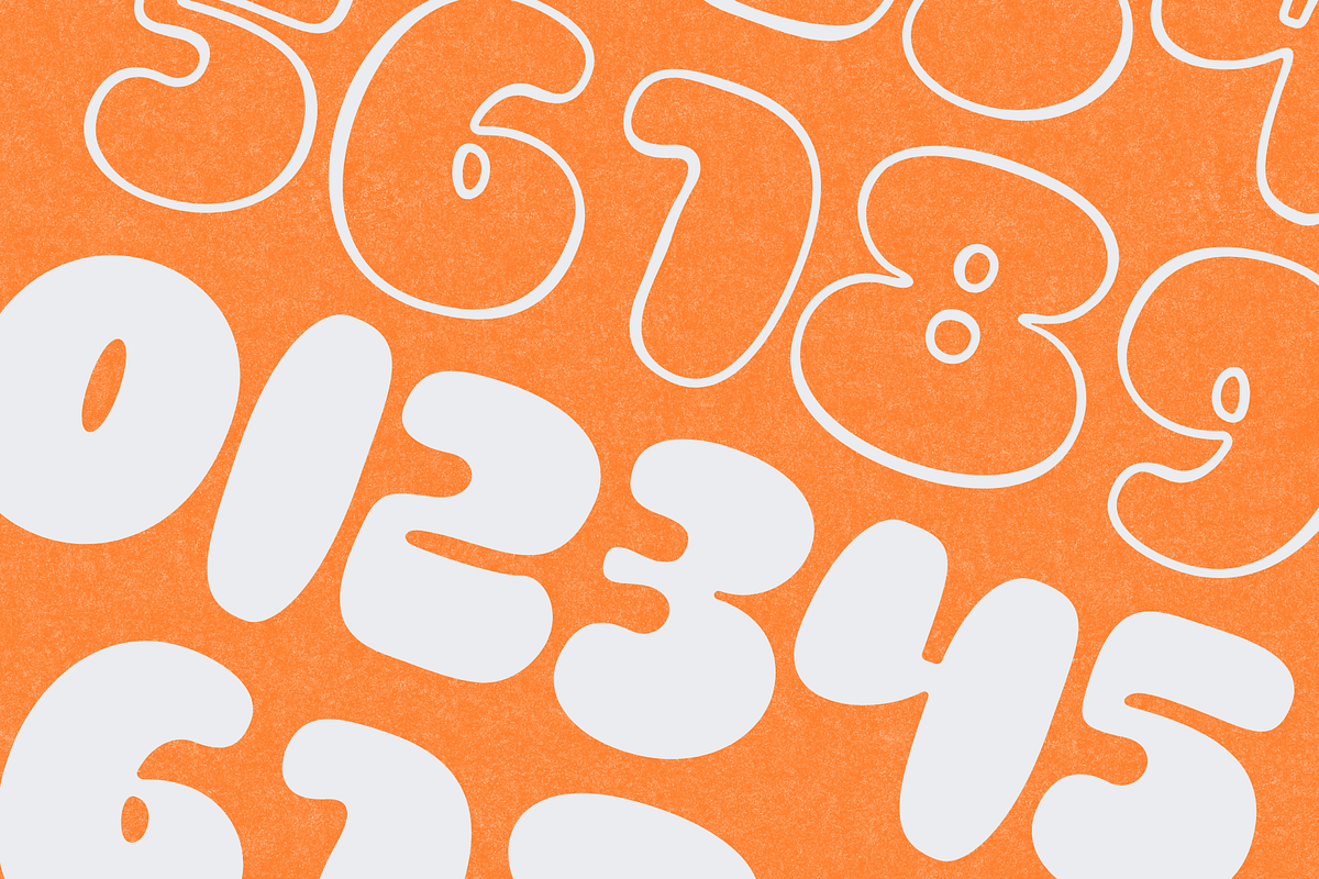 Onidel – Bold Bubble Display Font, a Sans Serif Font by MaikoHatta (Photo 5 of 9)