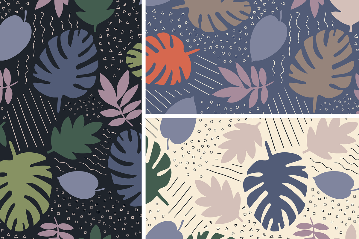 Abstract Garden Seamless Patterns, a Pattern Graphic by KT Designs (Photo 2 of 11)