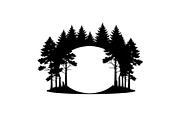 Forest Frame Silhouette SVG Bundle, an Illustration by jahid234 (Thumbnail 7 of 51)