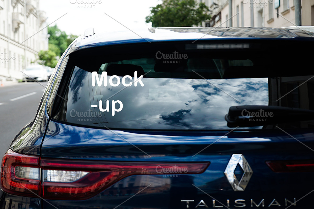 Car Window Mockups for Car Stickers, a Mockup by VetalStock (Photo 6 of 11)
