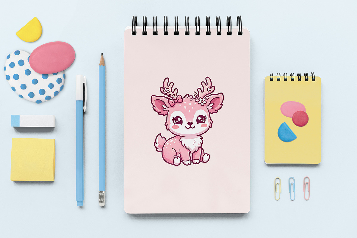 Cute Deer Clipart, an Animal Illustration by Forhadx5 (Photo 7 of 9)