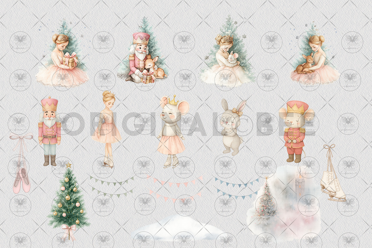 Winter Wonderland Nutcracker Clipart, an Illustration by BigCakeBee (Photo 3 of 4)