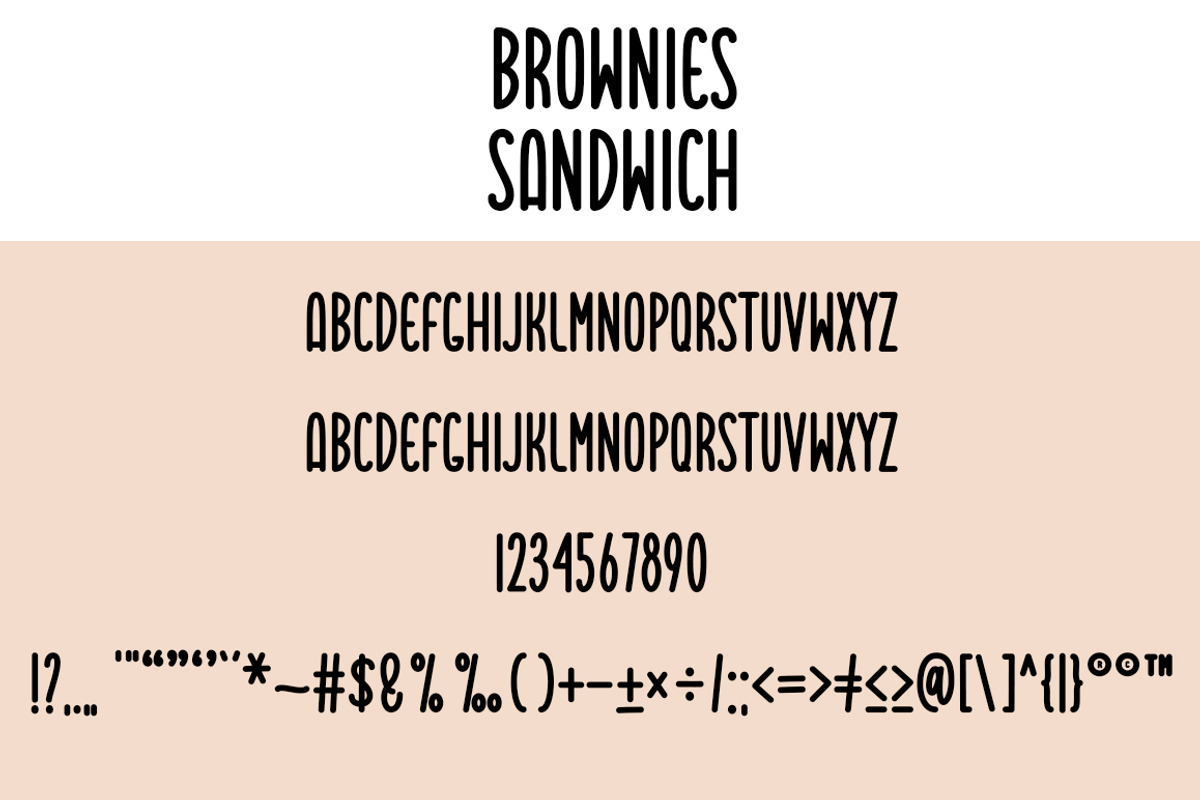 Brownies Sandwich Duo, a Handwritten Font by DN Creative (Photo 5 of 7)