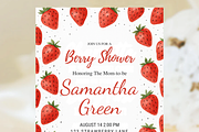 Berry Shower Baby Shower Invitation, a Card Template by Shinehoon (Thumbnail 2 of 6)