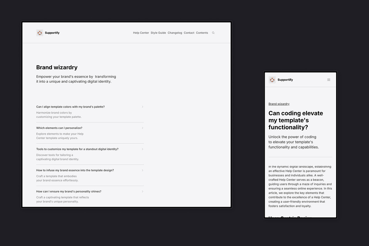 Supportify - Framer template, an UI Kit Template by antrdnv (Photo 4 of 5)