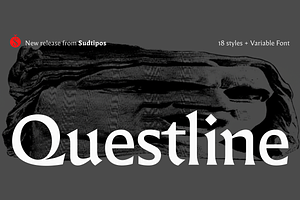Questline, a Serif Font by Sudtipos