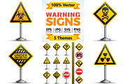 Collection Warning Road Signs, a Technology Illustration by TAlex (Thumbnail 1 of 7)