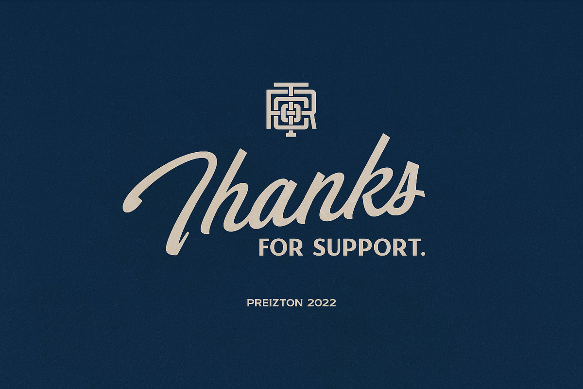 Preizton - Vintage Matchbooks Font, a Sans Serif Font by Roams Type (Photo 11 of 11)