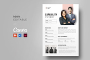 Capability Statement Template, Canva, a Brochure Template by Niofix (Thumbnail 2 of 6)