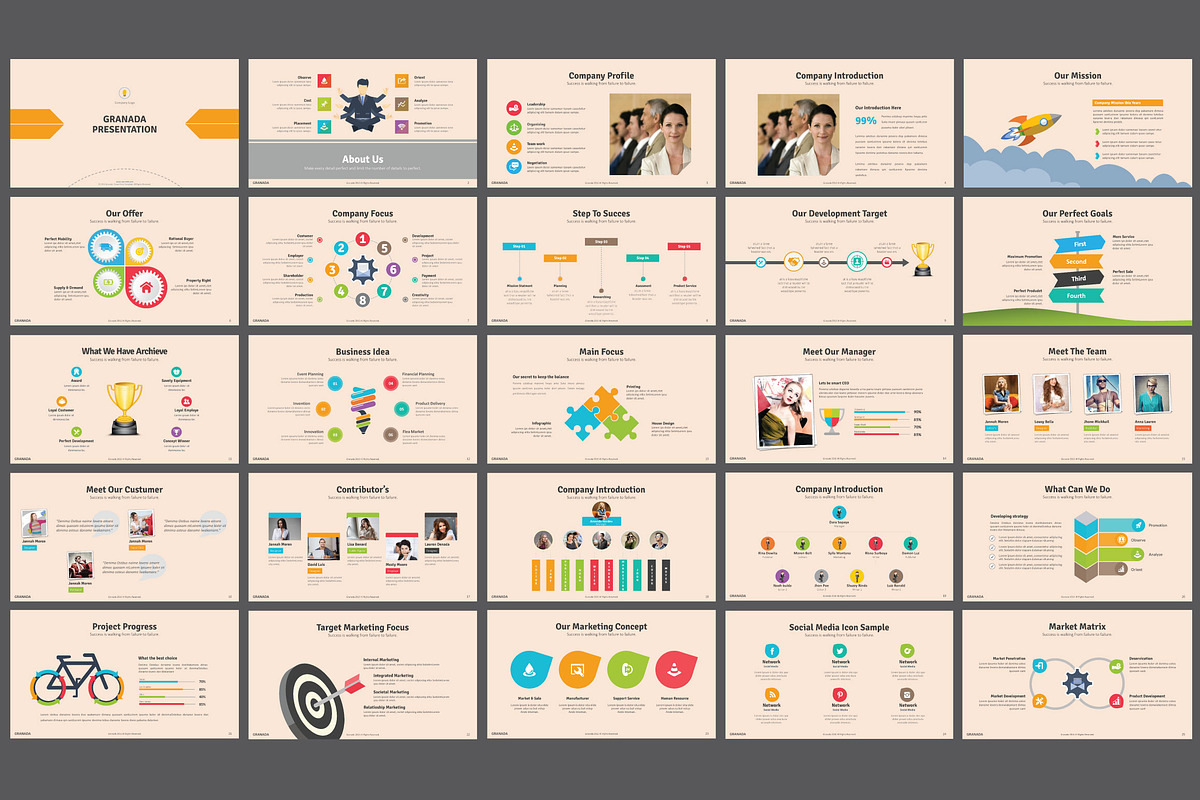 Granada Powerpoint Template, a Presentation Template by DesignCorner (Photo 2 of 5)