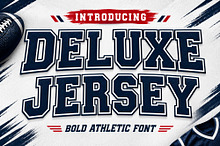 Deluxe Jersey - Bold Sporty Font