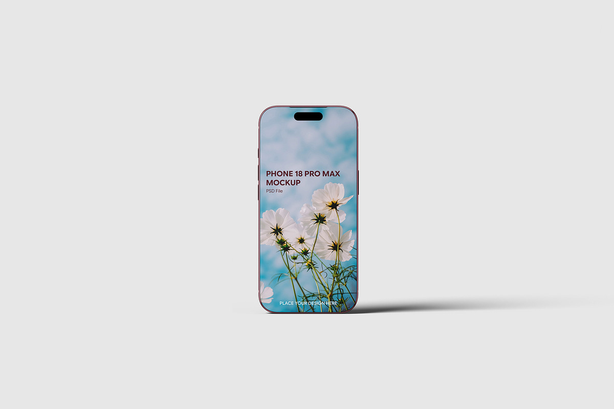 Phone 18 Pro Mockup, an iPhone Mockup by scribrostudio (Photo 2 of 10)