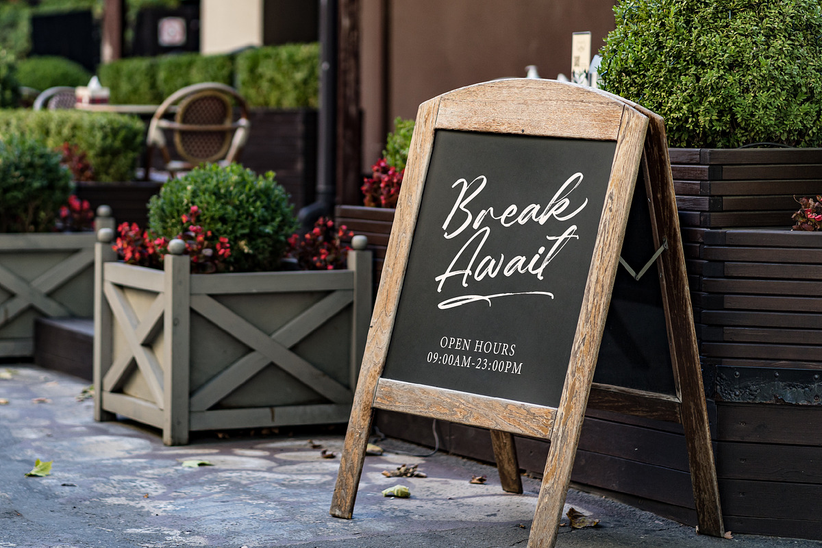 Hugetta Amphals Elegant Brush Font, a Script Font by Letterena Studios Script (Photo 14 of 15)