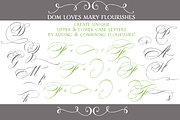 Sale-Dom Loves Mary Flourishes Two, a Script Font by Debi Sementelli (Thumbnail 2 of 3)