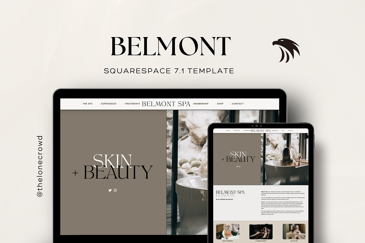 Squarespace 7.1 Website Template, a Squarespace Template by The Lone Crowd (Photo 1 of 13)