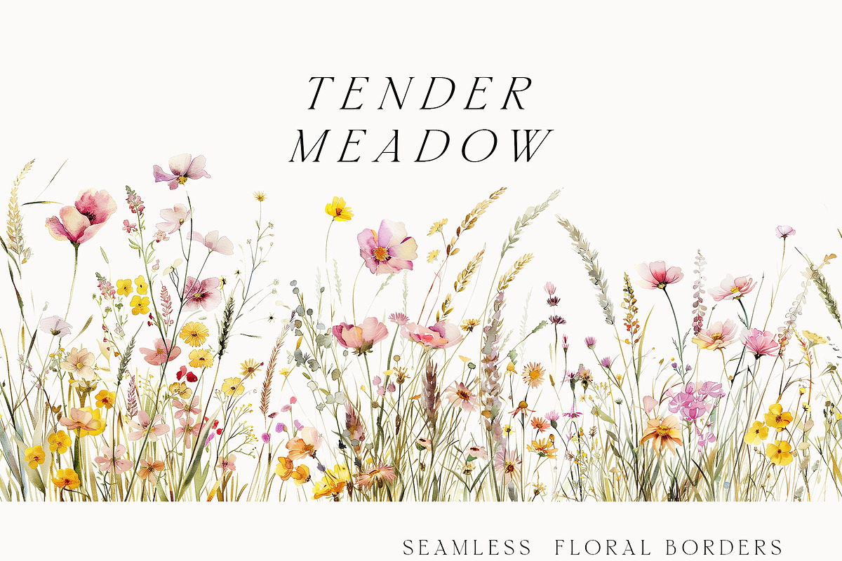 Waterolor Floral Borders Bundle, a Decorative Illustration by Lana Elanor (Photo 64 of 97)