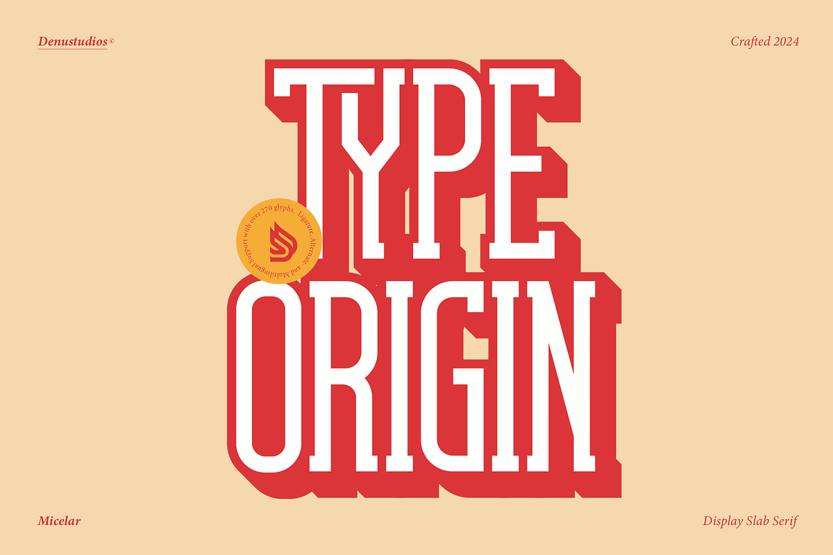 Micelar | Display Slab Serif, a Slab Serif Font by Denustudios (Photo 8 of 15)
